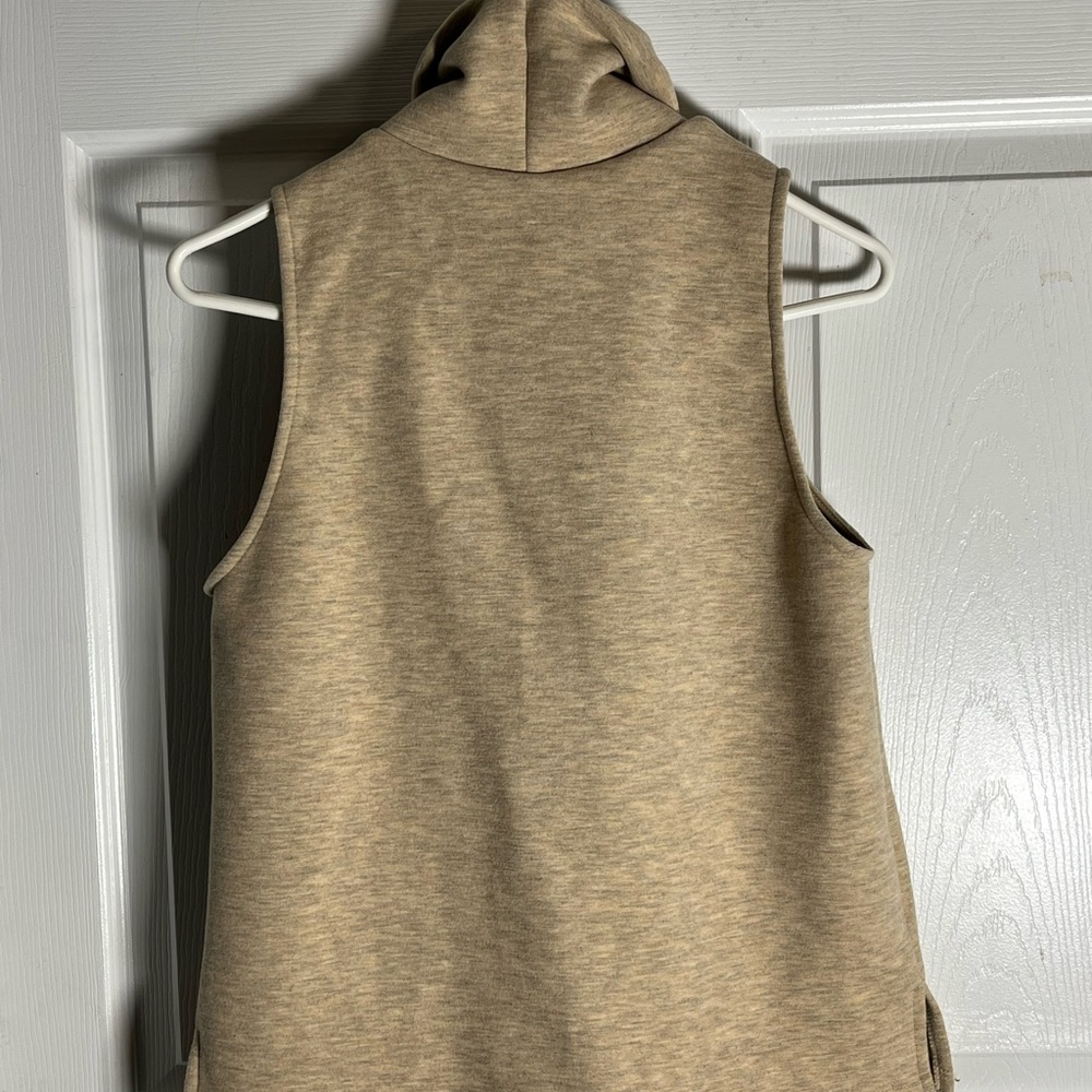 OGL High Neck Beige Sleeveless Top - Picture 2 of 3